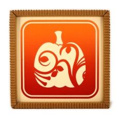 Frame Flourished Pumpkin