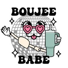 Boujee Babe, Disco ball cute tumbler