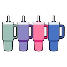 Assorted Tumbler cups