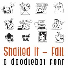 Snailed It - Fall Doodlebat Font