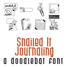 Snailed It - Journaling Doodlebat Font