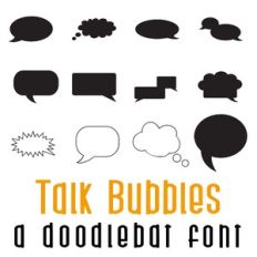 Talk Bubble Doodlebat Font