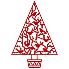 Scandinavian Christmas tree with Birds