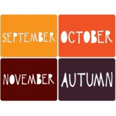 3x4 autumn journaling cards