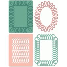 3x4 curlicue card set