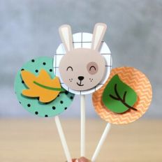 Rabbit Cupcake topper