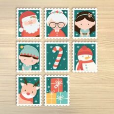 Xmas Stamp Sticker