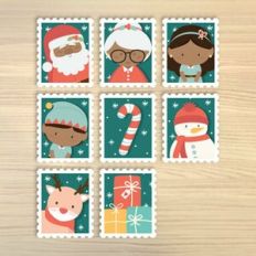 Xmas Stamp Sticker