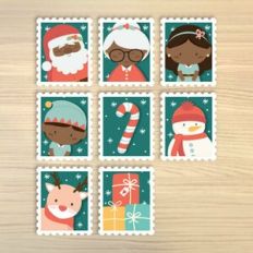 Xmas Stamp Sticker