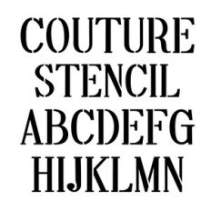 BFC Couture Stencil Display Serif Stencil Font