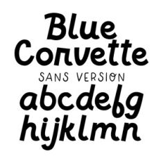 BFC Blue Corvette Sans Retro Clean Sans Font