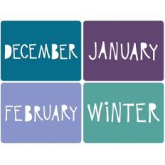 3x4 winter journaling cards horizontal
