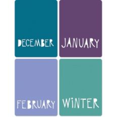 3x4 winter journaling cards vertical