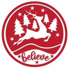 Believe Round Sign Design