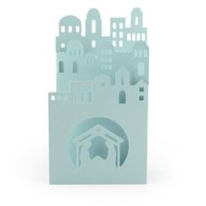 4x7 Layered Christmas Card Nativity