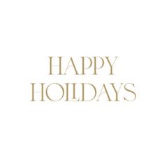 Happy Holidays