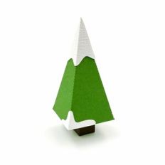 3D tree with snow