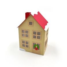 3D Christmas house