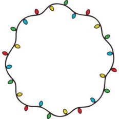 Christmas Lights Border