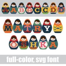 Matryoshka Family Color Font