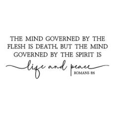 the mind governed by the flesh | scripture quote