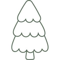 fir tree outline