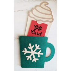 cocoa coffee cup gift card sleeve