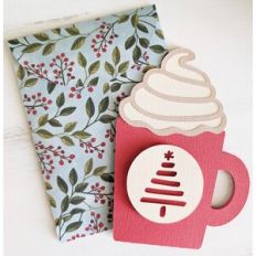 cocoa coffee mug card and envelope