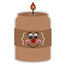 Gingerbread Candle