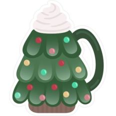 Christmas tree mug