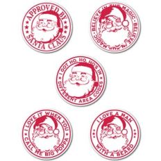 Approved by Santa Claus Sticker Set
