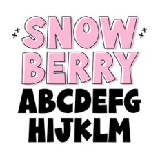 BFC Snow Berry Chunky Bold Playful Christmas Font