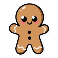 Gingerbread Sticker