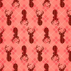 Christmas Deer Pattern Paper