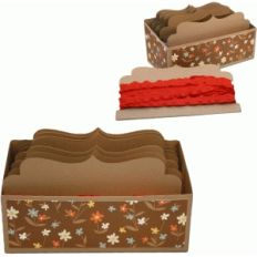 3d ribbon holder cards and box