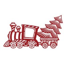 Toy Train with Christmas Tree