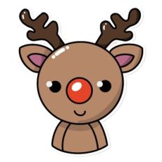 Reindeer Sticker