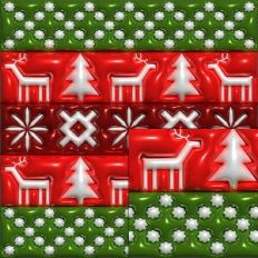inflated christmas pattern
