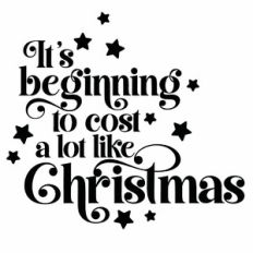 It's Beginning to Cost a lot like Christmas Quote