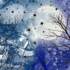 Alcohol Ink Forest Sky Background Pattern
