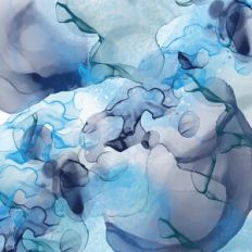 Blue Alcohol Ink Background Pattern