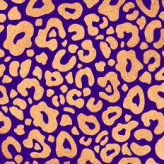 Gold Glitter and Purple Leopard Print Background Pattern