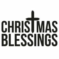 Christmas Blessings Cross Quote