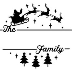 Christmas Santa Family Ornament