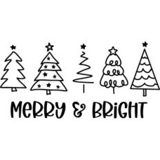 Merry and Bright Christmas Trees