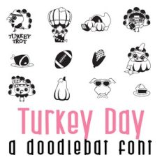 Turkey Day Doodlebat Font