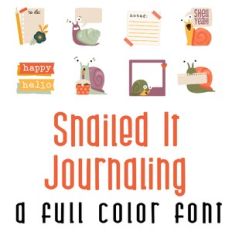 Snailed it - Journaling Full Color Font