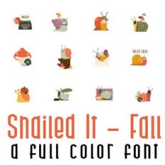 Snailed It- Fall Full Color Font