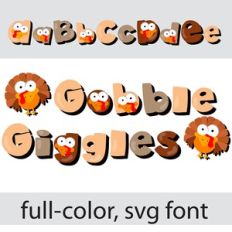 Gobble Giggles Color Font