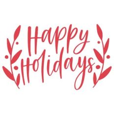 Happy Holidays Handlettered